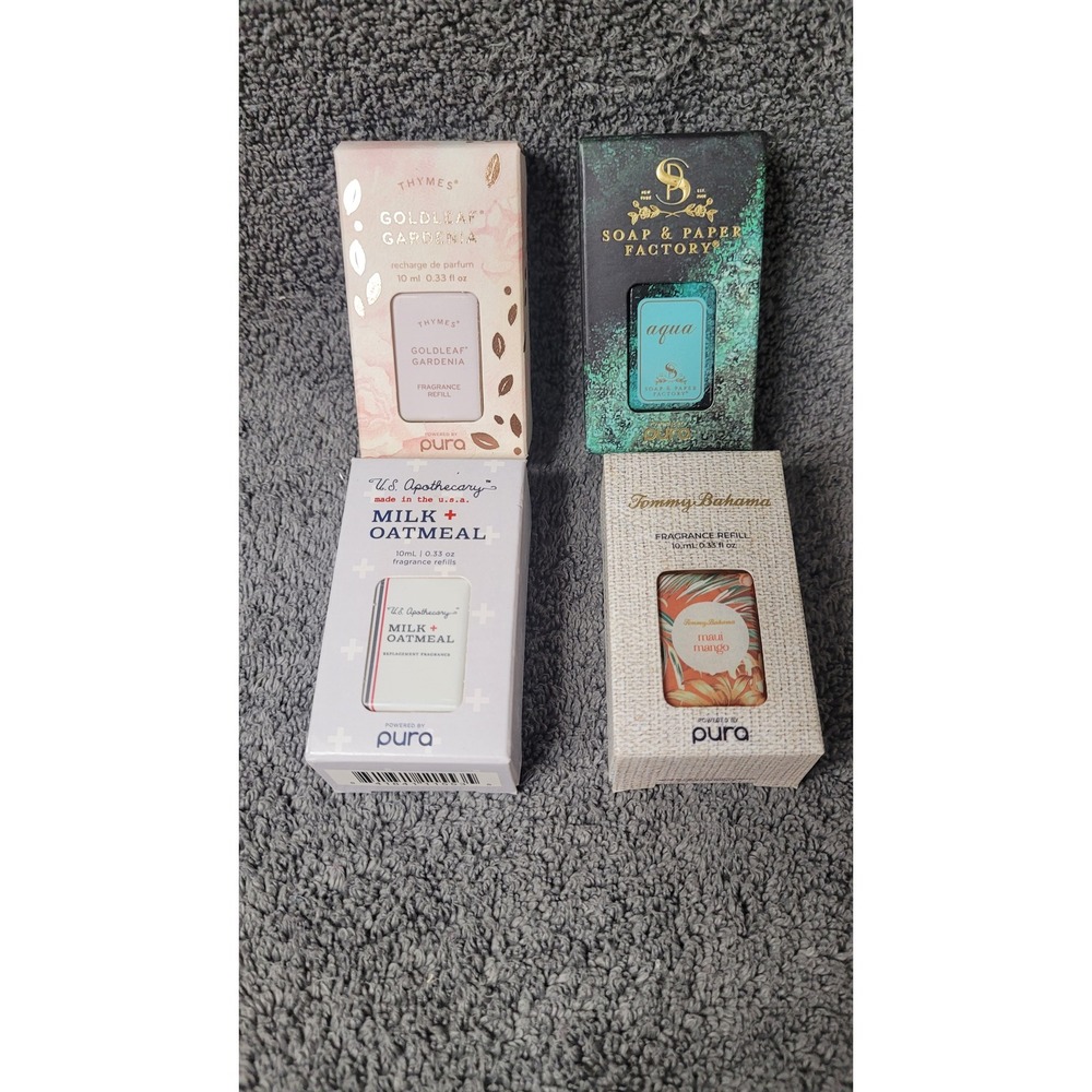 Pura Smart Diffuser Refill Set Thymes Tommy Bahama US Apothecary 4 Pack 10ml